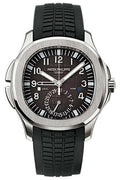 Patek Philippe aquanaut dual time black dial automatic men's watch 5164A-001