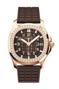 Patek Philippe aquanaut luce automatic diamond brown dial ladies watch 5068R-001