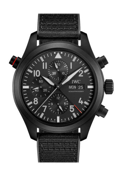 IWC chronograph black dial watch IW371617
