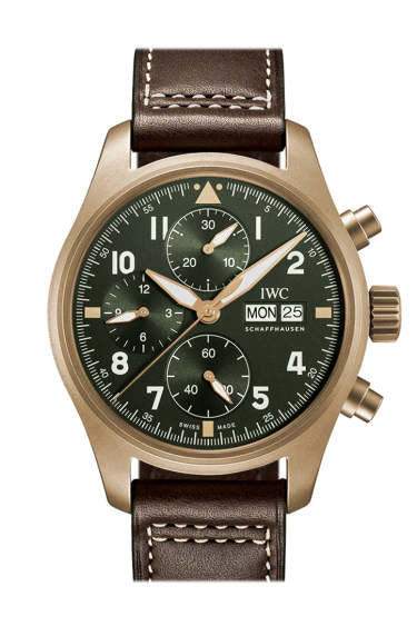 IWC chronograph black dial watch IW 371815