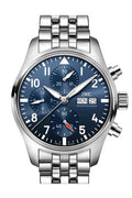 IWC pilot chronograph blue dial watch IW388102
