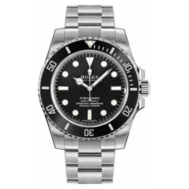 Rolex submariner men's luxury driver watch black dial 114060-0002