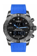 Brietling exospace B55 blue rubber men's watch VB5510H2