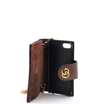 Gucci Ophidia Chain Phone Case GG Coated Canvas