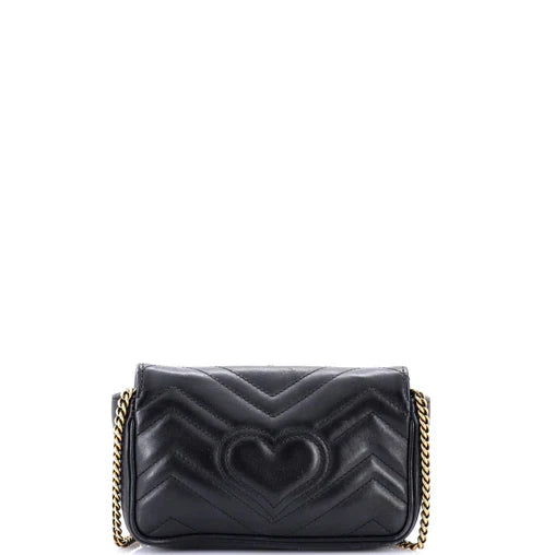 Gucci GG Marmont Flap Bag Matelasse Leather Super MiniGucci GG Marmont Flap Bag Matelasse Leather Super Mini