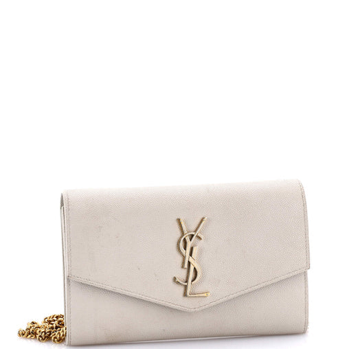 Saint Laurent Uptown Chain Wallet Leather