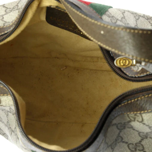Gucci Ophidia Half Moon Hobo GG Coated Canvas Small