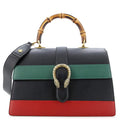 Gucci Dionysus Bamboo Top Handle Bag Colorblock Leather Large