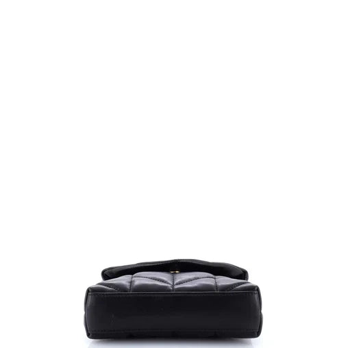 Saint Laurent LouLou Puffer Clutch Leather Small