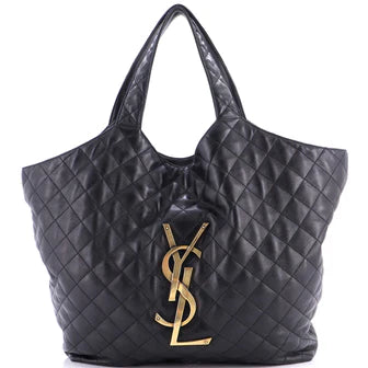 Saint Laurent Icare Shopping Tote Quilted Leather Maxi