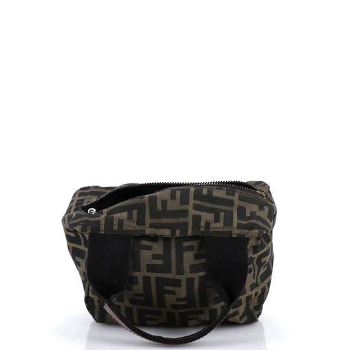 Fendi Vintage 1925 Cosmetic Tote Zucca Canvas Mini