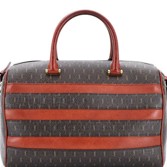 Saint Laurent Le Monogramme Duffle Bag Monogram All Over Coated Canvas and Leather Medium