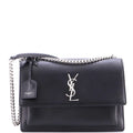 Saint Laurent Sunset Crossbody Bag Leather Large