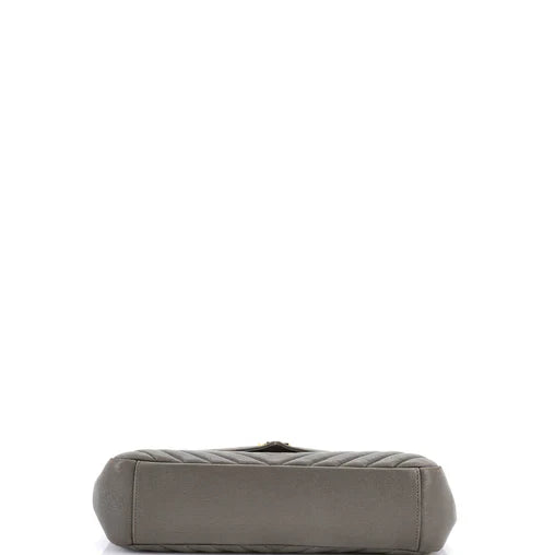 Saint Laurent Classic Monogram College Bag Matelasse Chevron Leather Large