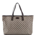 Gucci Plus Tote GG Coated Canvas with Leather Large