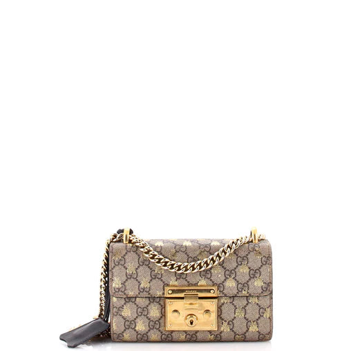 Gucci Padlock Shoulder Bag Printed GG Coated Canvas