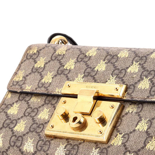 Gucci Padlock Shoulder Bag Printed GG Coated Canvas