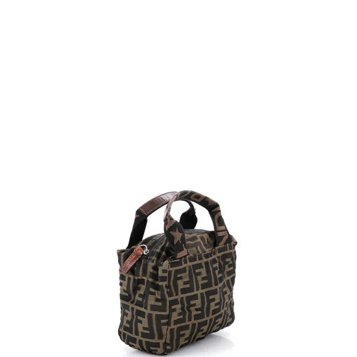 Fendi Vintage 1925 Cosmetic Tote Zucca Canvas Mini