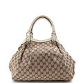Gucci Sukey Tote GG Canvas with Leather Medium