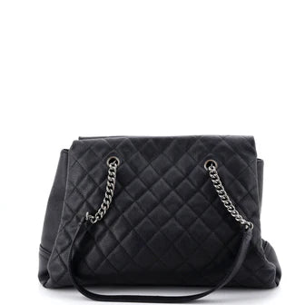 Chanel Lady Pearly Tote Quilted Caviar Large