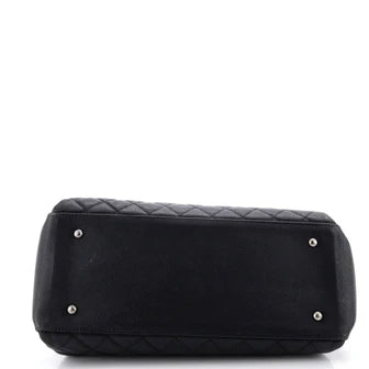 Chanel Lady Pearly Tote Quilted Caviar Large