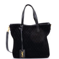 Saint Laurent Shopper Tote Monogram All Over Suede Toy