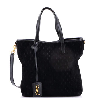 Saint Laurent Shopper Tote Monogram All Over Suede Toy
