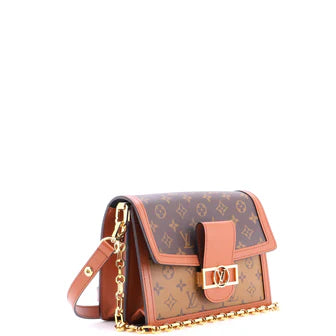 Louis Vuitton Dauphine Shoulder Bag Reverse Monogram Canvas MM