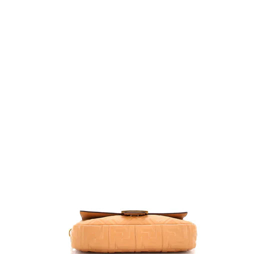 Fendi Baguette NM Bag Zucca Embossed Leather Medium
