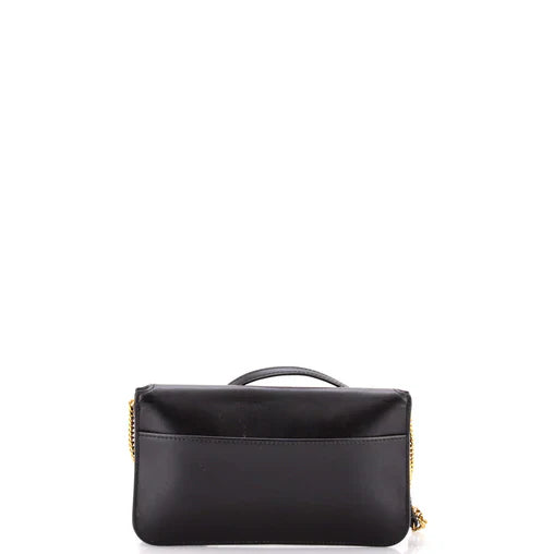 Saint Laurent Classic Monogram Phone Holder Shoulder Bag Leather