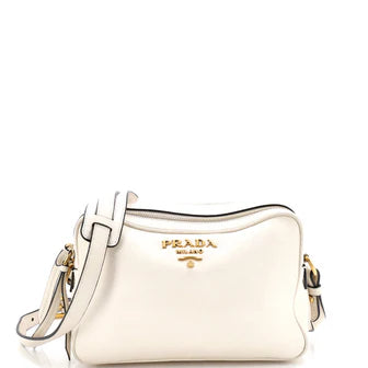 Prada Double Zip Camera Bag Vitello Daino