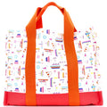 Hermes Petit Chartier Nappy Bag Printed Toile Large
