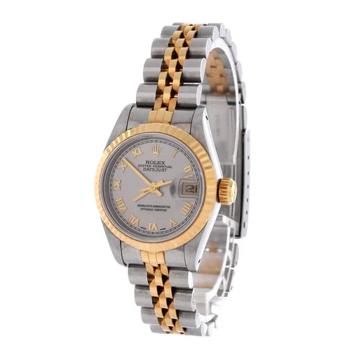 Rolex Oyster Perpetual Datejust Automatic Watch Stainless Steel and Yellow Gold 26