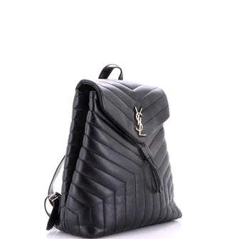 Saint Laurent LouLou Backpack Matelasse Chevron Leather Medium