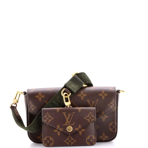 Louis Vuitton Felicie Strap & Go Handbag Monogram Canvas
