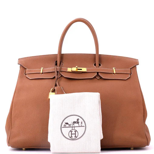 Hermes Birkin Handbag Gold Togo with Gold Hardware 40