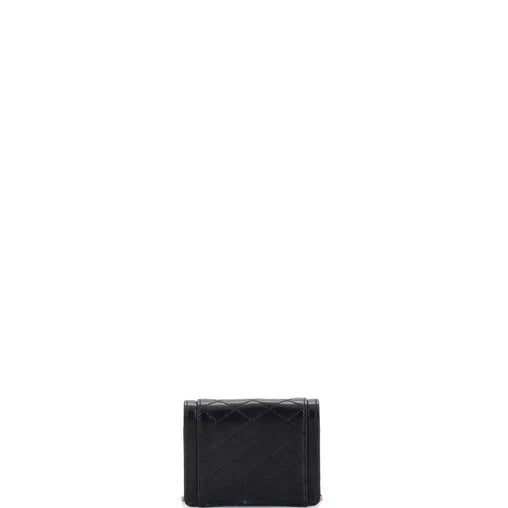 Saint Laurent Gaby Envelope Chain Crossbody Bag Quilted Leather Micro