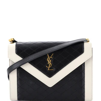 Saint Laurent Classic Monogram Round Bubble Bag Quilted Leather Small