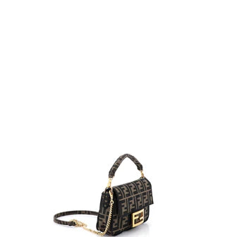 Fendi Baguette NM Bag Zucca Canvas Mini