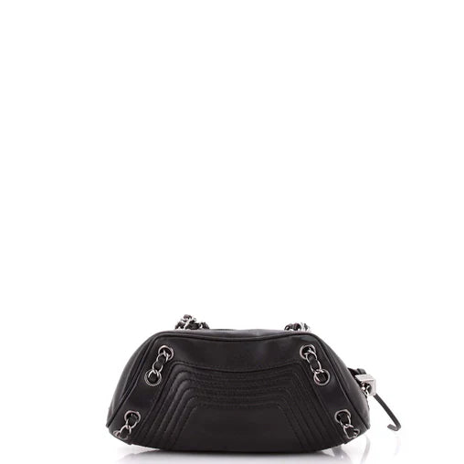 Chanel Lax Tassel Chain Shoulder Bag Leather Small