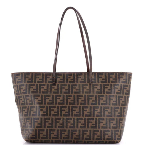 Fendi Roll Tote Zucca Coated Canvas Large