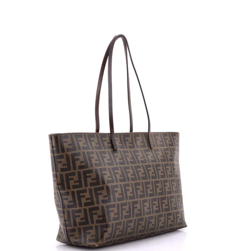 Fendi Roll Tote Zucca Coated Canvas Large
