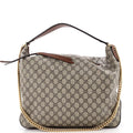 Gucci Chain Hobo GG Coated Canvas Large