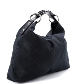 Gucci Bold Bamboo Top Handle Bag Leather