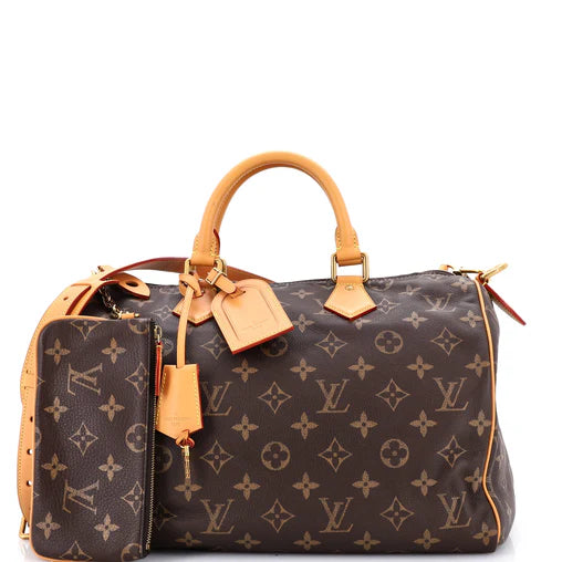 Louis Vuitton Speedy P9 Bandouliere Bag Monogram Leather 40