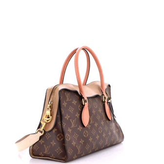 Louis Vuitton Tuileries Handbag Monogram Canvas with Leather
