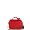 Chanel Filigree Vanity Case Quilted Caviar Small