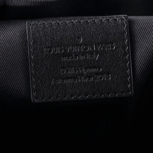 Louis Vuitton Keepall Bandouliere Bag Dark Infinity Leather with Monogram Eclipse Glaze Canvas 50
