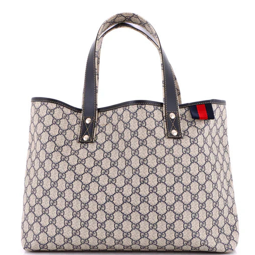 Gucci Web Loop Tote GG Coated Canvas Medium