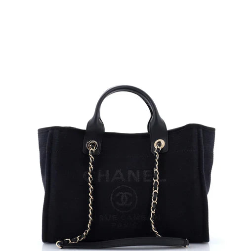Chanel Deauville NM Tote Mixed Fibers Small
